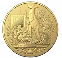 Herb Australii 1 uncja 2022 - złota moneta